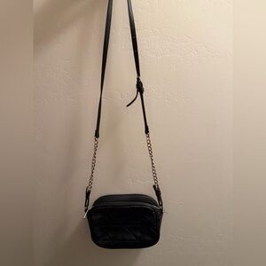 Black Quilted Crossbody Bag